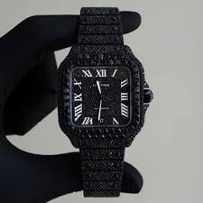 Black Diamond Cartier Watch