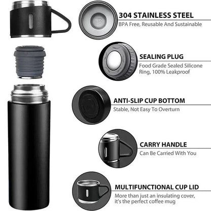 Stainless Steel Vacuum Flask Set