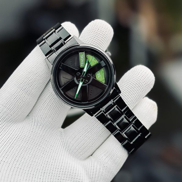 Car Sport Rim Hub Wheel Wristwatch